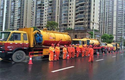六弓乡市政管道清淤